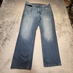 Levis 559 Jeans Mens 36x29 Blue Straight‎ Leg Distressed Denim